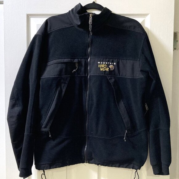 Mountain Hardwear Mens Black Goretex Windstopper Fleece Jacket - Large - Picture 1 of 9